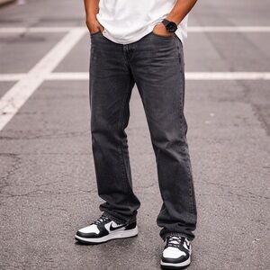 Ecko Unlimited Jeans Mens 40x31 Black Straight Fit Dark Denim Y2K Grunge